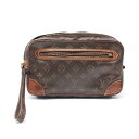 【1千円OFFクーポン対象】ルイ・ヴィトン LOUIS VUITTON マルリードラゴンヌ セカンドバッグ クラッチバッグ バッグ PVCコーティングキャンバス レザー モノグラム メンズ レディース ブラウン系 M51825 【中古】