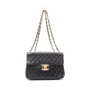 ≪10%OFFクーポン対象≫シャネル CHANEL デカマトラッセ30 シングルフラップ ショルダーバッグ バッグ ラムスキン(羊革) レディース ブラック系 A04412 【中古】(4)