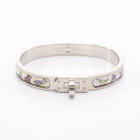 エルメス HERMES ミニクリック ケリー バングル アクセサリー ステンレススチール エナメル レディース シルバー系 / ホワイト系 / マルチカラー 【...