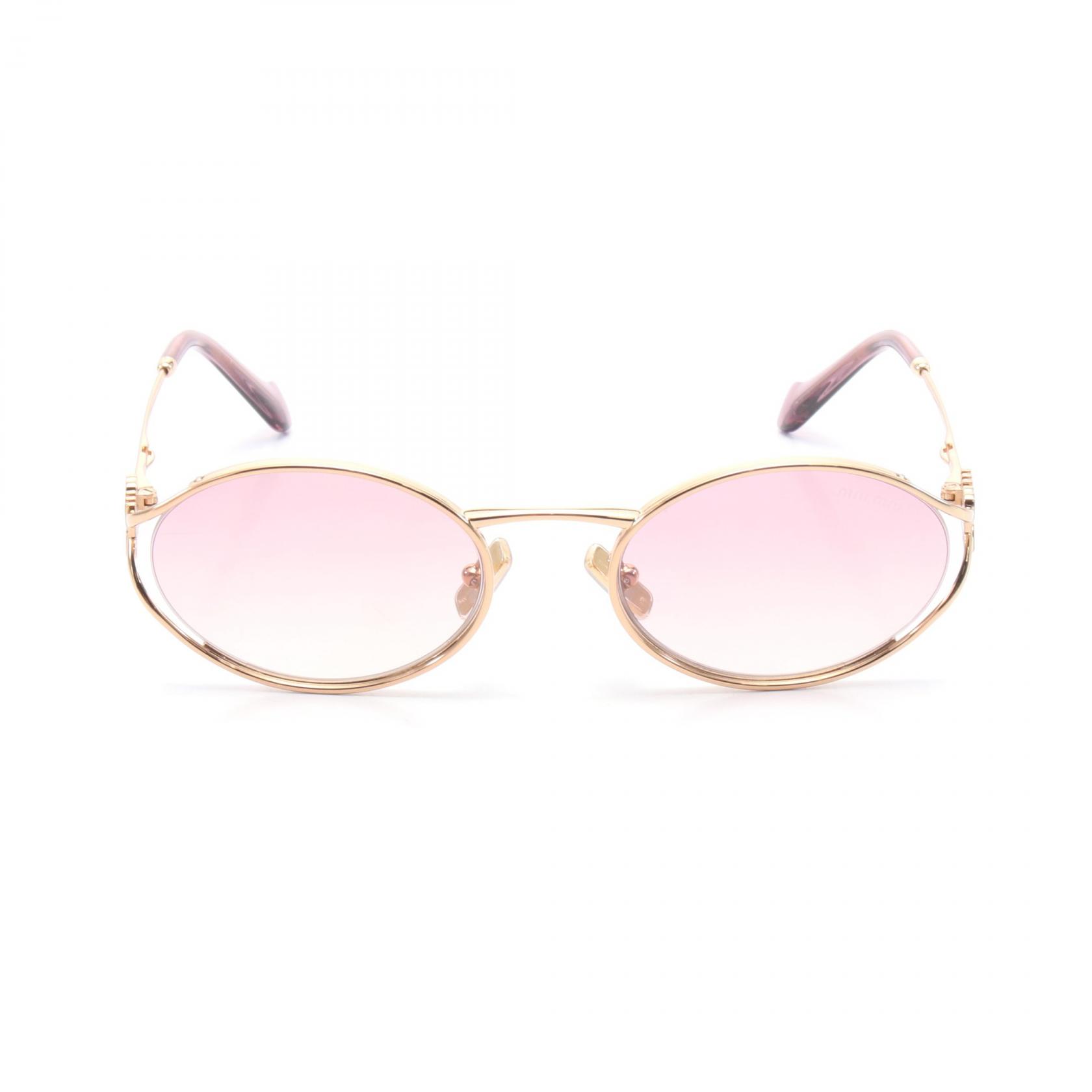 ≪10%OFFクーポン対象≫ミュウ ミュウ Miu Miu サングラス 衣料品 GP レディース ゴールド系 【中古】