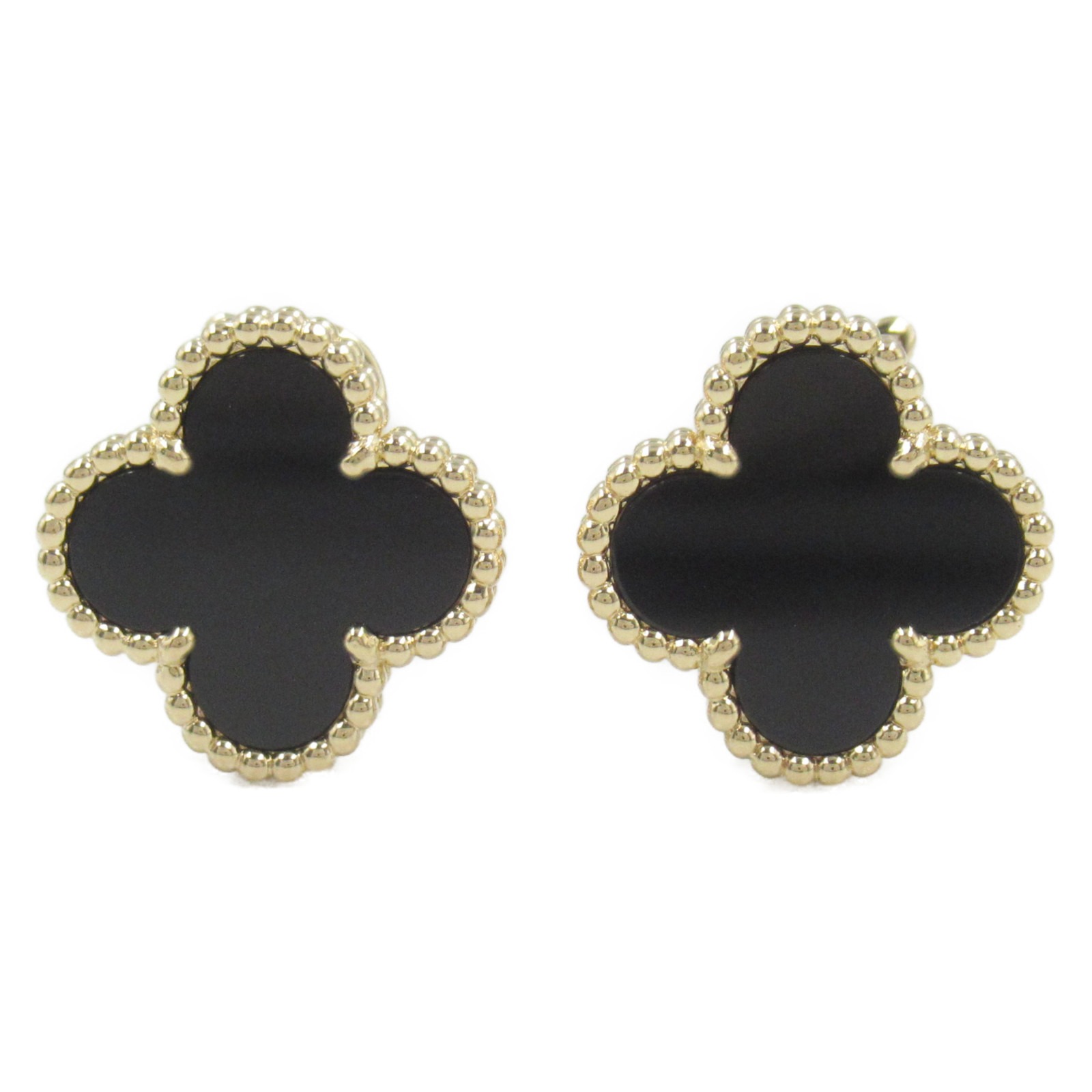 ヴァンクリーフ＆アーペル Van Cleef & Arpels ヴィンテージアルハンブラ ピアス ピアス ジュエリー K18（イエローゴールド） オニキス レディース ブラック系 【中古】のサムネイル