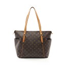 ≪5%OFFクーポン×P3倍≫ルイ・ヴィトン LOUIS VUITTON トータリーMM トートバッグ バッグ PVCコーティングキャンバス レザー モノグラム レディース ブラウン系 M56689 【中古】