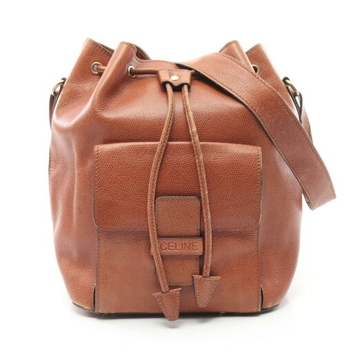 セリーヌ CELINE ショルダーバッグ バッグ レザー レディース ブラウン系 【中古】 セリーヌ CELINE ショルダーバッグ バッグ レザー レディース ブラウン系 【中古】
