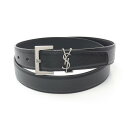 サンローラン SAINT LAURENT カサンドラ ベルト 衣料品 レザー メンズ レディース ブラック系 634440DTI0E100090 【新品】