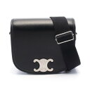 【全品5%OFFクーポン】セリーヌ CELINE トリオンフ ショルダーバッグ バッグ レザー メンズ ブラック系 117883GAO38SI 【新品】