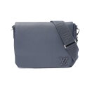 【全品5%OFFクーポン】ルイ・ヴィトン LOUIS VUITTON テイクオフ メッセンジャー ショルダーバッグ バッグ レザー アエログラム メンズ ネイビー系 M21363 【中古】