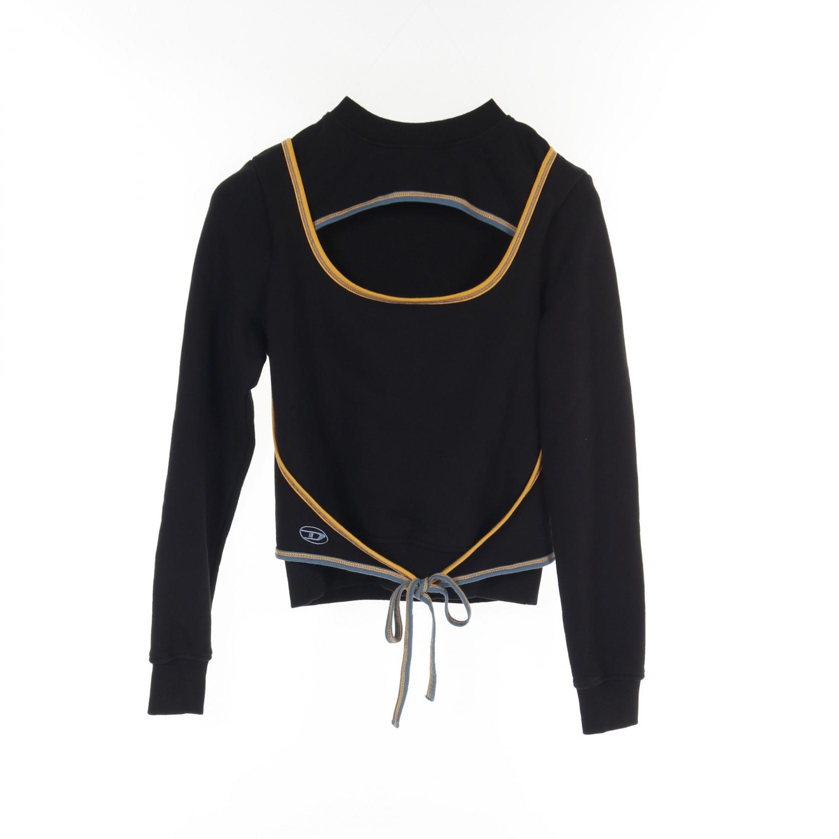 ディーゼル DIESEL F-CROSSETTE スウェット 衣料品 トップス コットン レディース ブラック系 / マルチカラー 0NAZQ 【中古】