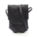 【全品5%OFFクーポン】ボッテガヴェネタ BOTTEGA VENETA DIAGO ディアゴ フォンケース ショルダーバッグ バッグ レザー メンズ ブラック系 817827V5AJ21002 【新品】