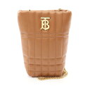 【1千円OFFクーポン対象】バーバリー BURBERRY ローラ キルティング バケットバッグ ショルダーバッグ バッグ レザー レディース ブラウン系 80464941 【中古】