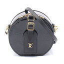 ≪5千円OFFクーポン対象≫ルイ・ヴィトン LOUIS VUITTON ミニ ボワット シャポー ショルダーバッグ バッグ レザー ヴェルニ レディース ブラック系 M90469 【中古】