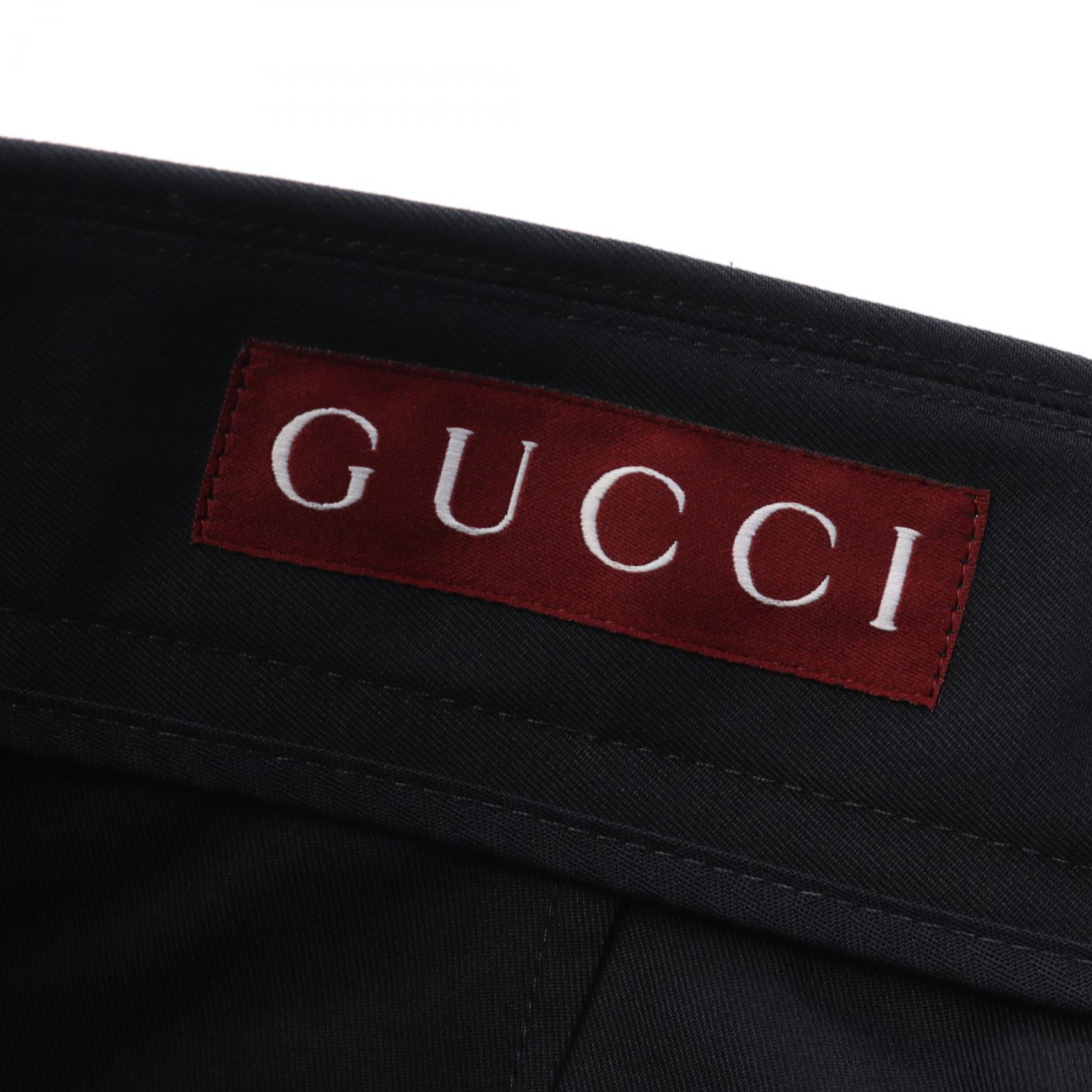 ≪3％OFFクーポン×P3倍≫グッチ GUCCI ウェブ ストライプ パンツ 衣料品 ボトムス コットン メンズ ネイビー系 784043ZAQH5444052 【新品】