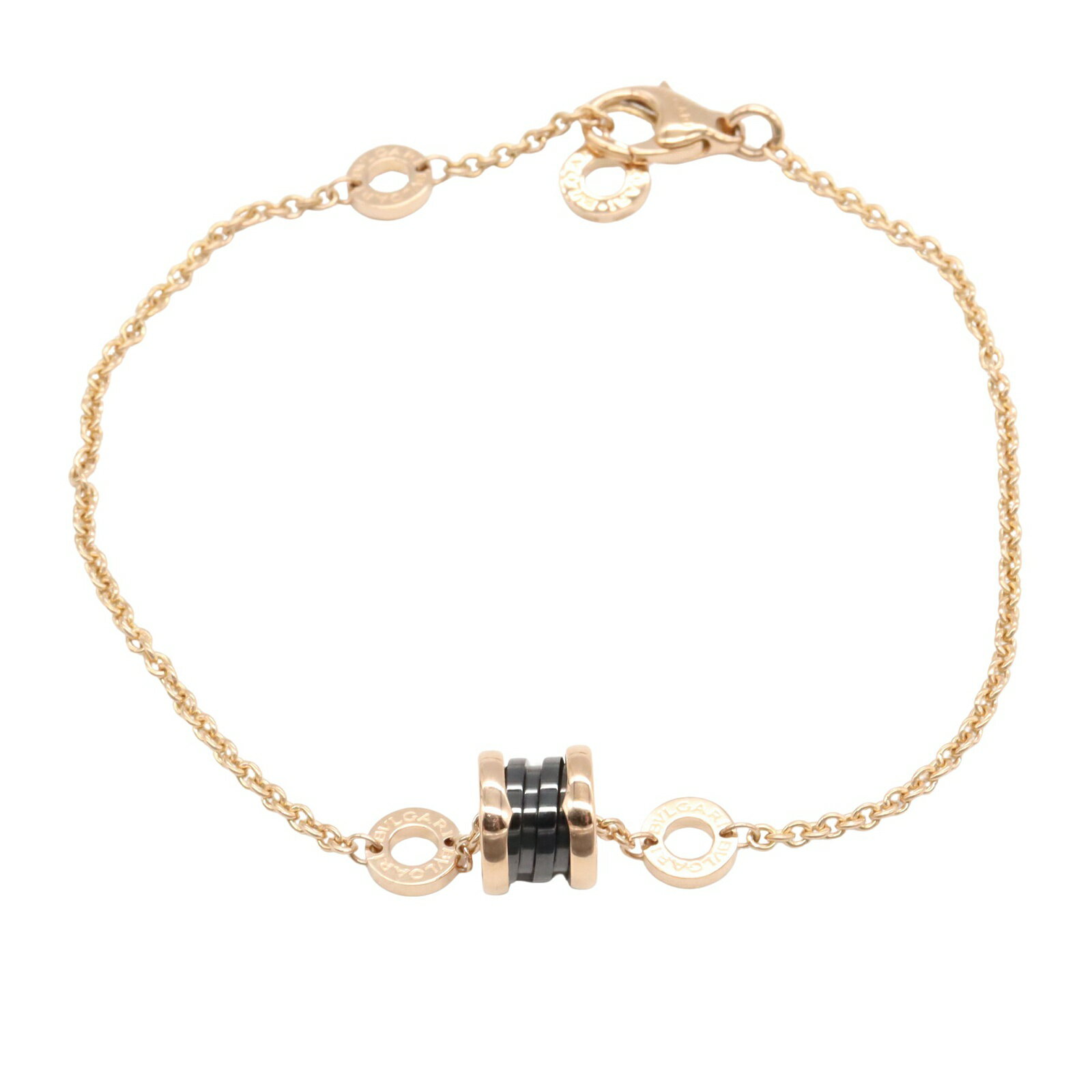 ブルガリ BVLGARI B-zero1 ビーゼロワン ブレスレット セラミック ブレスレット アクセサリー K18PG(ピンクゴールド) セラミック メンズ ...