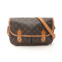 ≪10%OFFクーポン対象≫ルイ・ヴィトン LOUIS VUITTON ジベシエールMM ショルダーバッグ バッグ PVCコーティングキャンバス レザー モノグラム レディース ブラウン系 M42247 【中古】(4)