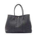 ≪7%OFFクーポン対象≫エルメス HERMES ガーデンパーティPM トートバッグ バッグ レザー ネゴンダ ネゴンダ レディース ブラック系 【中古】