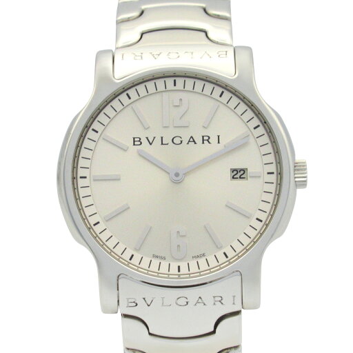 ブルガリ BVLGARI ソロテンポ 腕時計 時計 ステンレススチール メンズ シルバー系 ST35S 【中古】 ブルガリ BVLGARI ソロテンポ 腕時計 時計 ステンレススチール メンズ シルバー系 ST35S 【中古】