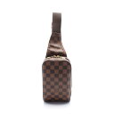 【全品5%OFFクーポン】ルイ・ヴィトン LOUIS VUITTON ジェロニモス ウエストバッグ ボディバッグ バッグ PVCコーティングキャンバス ダミエ メンズ レディース ブラウン系 N51994 【中古】