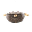 ≪7%OFFクーポン対象≫ルイ・ヴィトン LOUIS VUITTON バムバッグ モノグラム ウエストバッグ ボディバッグ バッグ PVCコーティングキャンバス レザー メンズ レディース ブラウン系 M43644 【中古】(4)