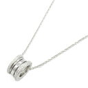 ≪10%OFFクーポン対象≫ブルガリ BVLGARI B-zero1 ビーゼロワン ネックレス ダイヤ ネックレス ジュエリー K18WG(ホワイトゴールド) ...