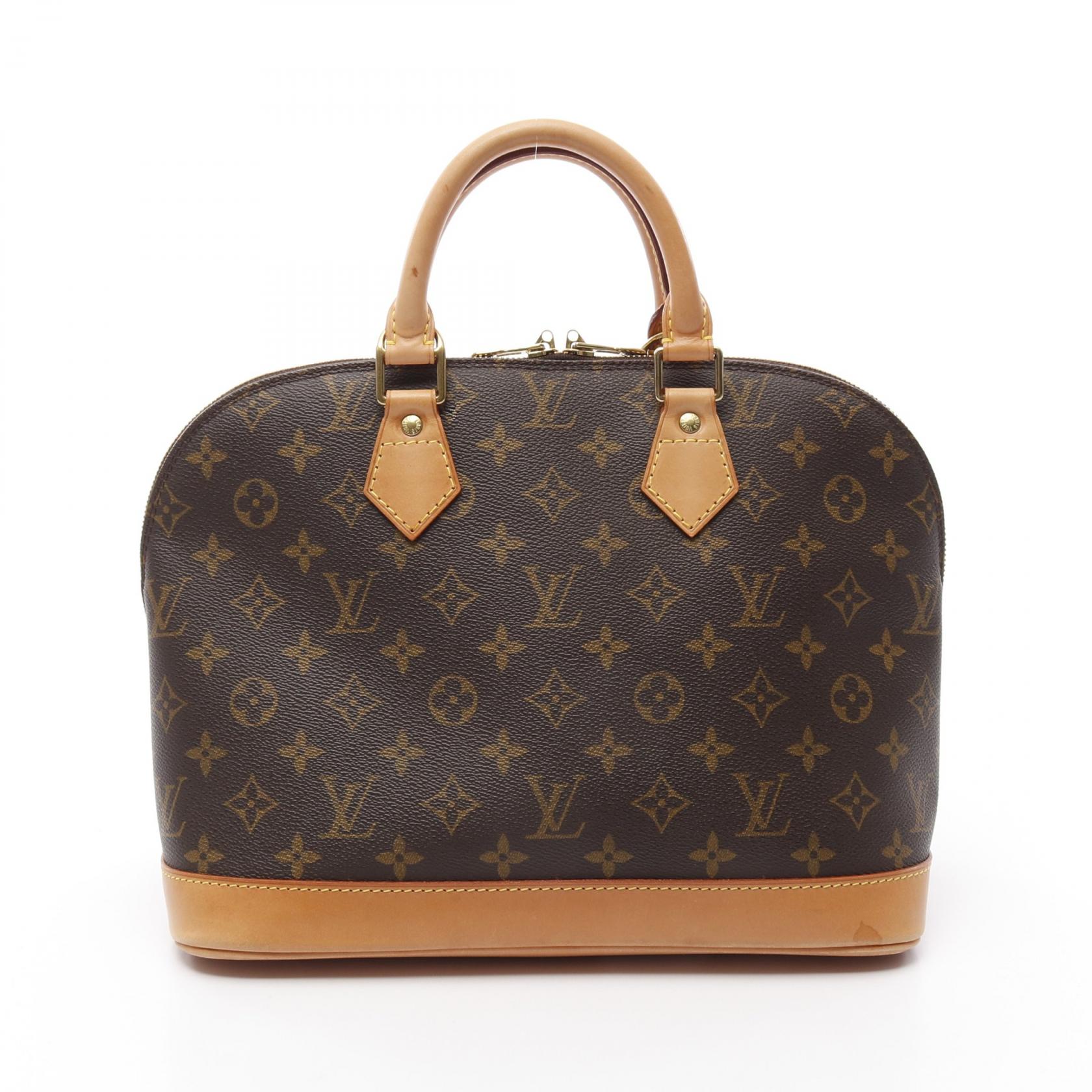 ≪10％OFFクーポン対象≫ルイ・ヴィトン LOUIS VUITTON アルマPM ハンドバッグ バッグ PVCコーティングキャンバス レザー モノグラム レディース ブラウン系 M51130 【中古】