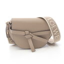 ≪3%OFFクーポン×P3倍≫ロエベ LOEWE ゲート デュアルバッグ ミニ ショルダーバッグ バッグ レザー レディース ベージュ系 A650N46X13 【中古】