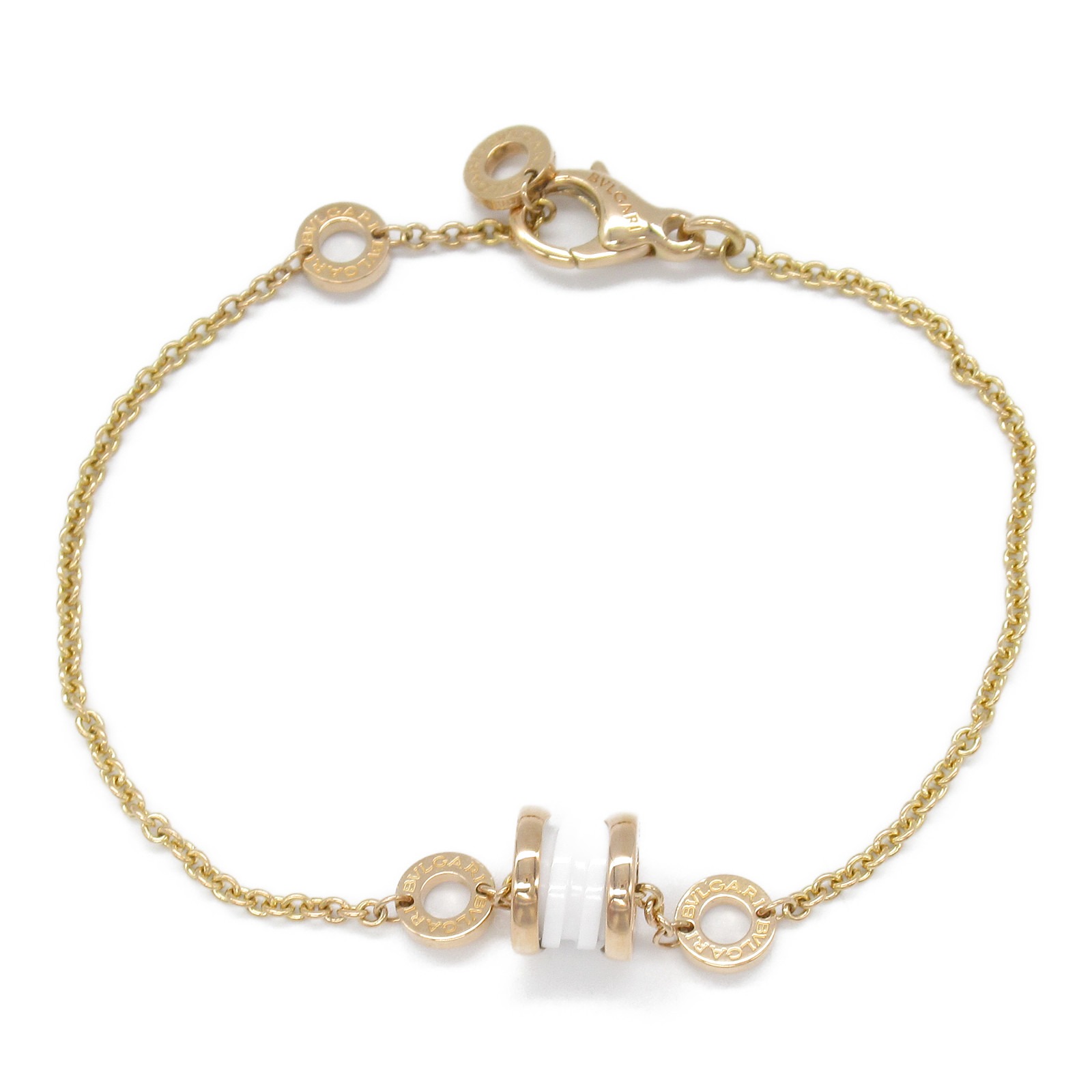 ブルガリ BVLGARI ビーゼロワン ブレスレット セラミック ブレスレット アクセサリー K18PG(ピンクゴールド) セラミック メンズ レディース ホワ...