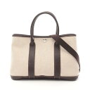 エルメス HERMES ガーデンパーティTPM トートバッグ バッグ トワルアッシュ / ネゴンダ トワルアッシュ レディース ベージュ系 / ブラウン系 【中古】