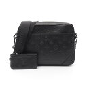 【全品5%OFFクーポン】ルイ・ヴィトン LOUIS VUITTON デュオ メッセンジャー ショルダーバッグ バッグ レザー モノグラム・シャドウ メンズ ブラック系 M69827 【中古】