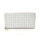 【1千円OFFクーポン対象】セリーヌ CELINE Cチャーム ラージ ジップドウォレット ラウンド長財布 財布 レザー レディース シルバー系 10B553 【中古】(4)