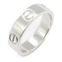 カルティエ CARTIER ラブリング リング・指輪 ジュエリー K18WG(ホワイトゴールド) メンズ レディース シルバー系 【中古】