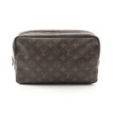 ルイ・ヴィトン LOUIS VUITTON トゥルース トワレット28 モノグラム ポーチ バッグ PVCコーティングキャンバス レディース ブラウン系 M47522 【中古】