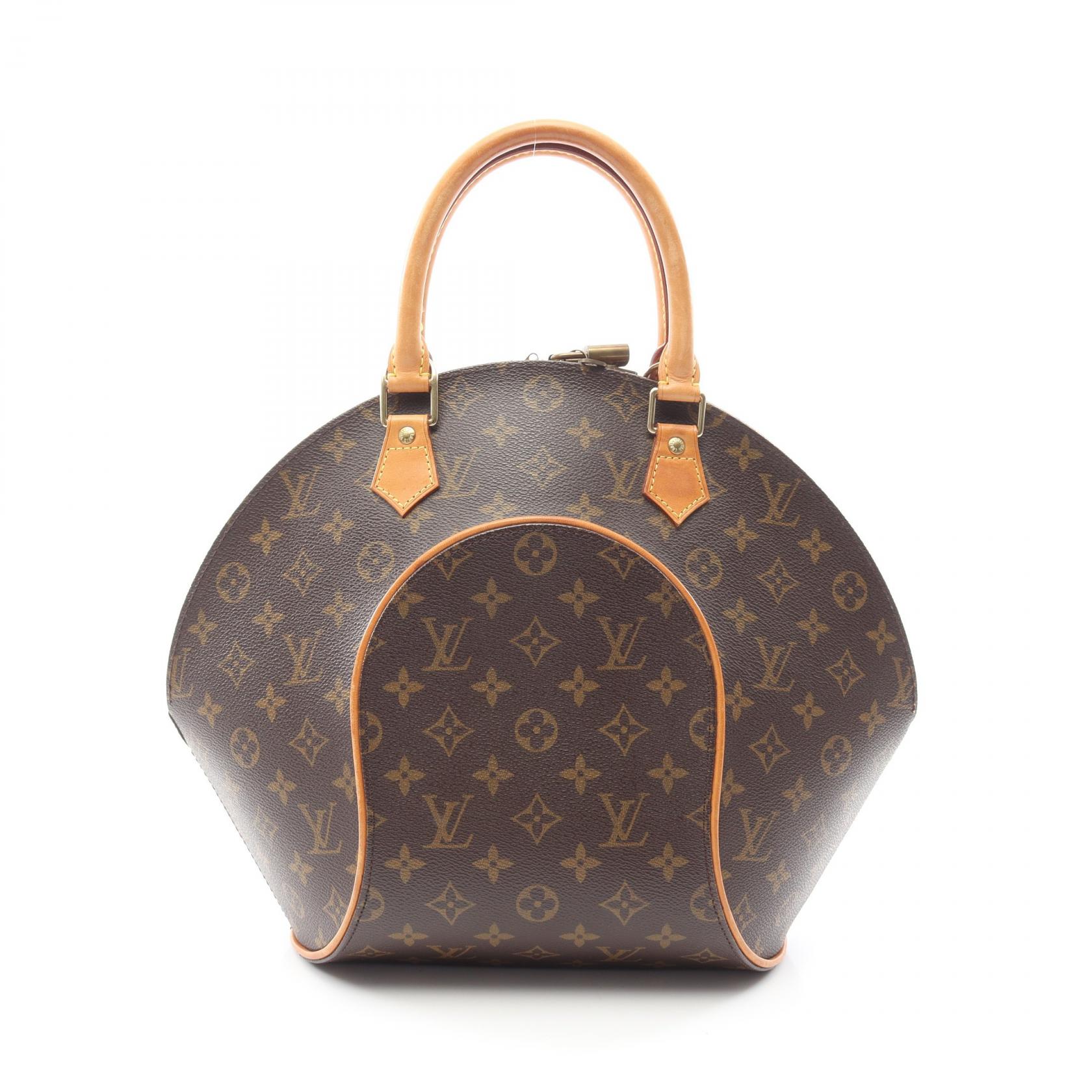 ルイ・ヴィトン LOUIS VUITTON エリプスMM モノグラム ハンドバッグ バッグ PVCコーティングキャンバス レザー レディース ブラウン系 M51126 【中古】