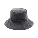 【全品5%OFFクーポン】ディオール Dior TEDDY‐D ハット 帽子 レザー シルク レディース ブラック系 【中古】