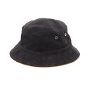 ≪3%OFFクーポン対象≫ルイ・ヴィトン LOUIS VUITTON シャポー モノグラムデニム バケット ハット 帽子 コットン レディース ブラック系 / ...