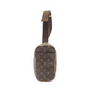 ≪3%OFFクーポン対象≫ルイ・ヴィトン LOUIS VUITTON ポシェットガンジュ ウエストバッグ ボディバッグ バッグ PVCコーティングキャンバス レザー モノグラム メンズ レディース ブラウン系 M51870 【中古】(4)