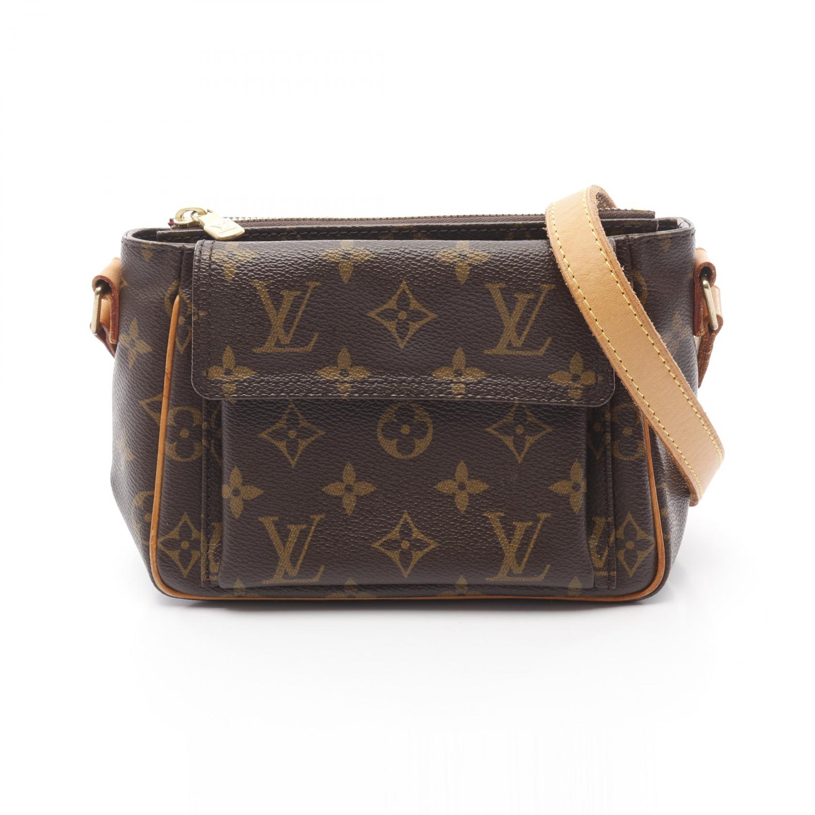 ≪全品5%OFF＆まとめ買い対象≫ルイ・ヴィトン LOUIS VUITTON ヴィバシテPM モノグラム ショルダーバッグ バッグ PVCコーティングキャンバス レザー レディース ブラウン系 M51165 【中古】