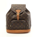 ≪5千円OFFクーポン対象≫ルイ・ヴィトン LOUIS VUITTON モンスリMM リュックサック バックパック バッグ PVCコーティングキャンバス レザー...