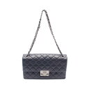 ≪10%OFFクーポン対象≫シャネル CHANEL マトラッセ ショルダーバッグ バッグ レザー レディース ネイビー系 【中古】