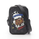 【全品5%OFFクーポン】ルイ・ヴィトン LOUIS VUITTON ダヌーヴPPM モノグラムエクリプス ショルダーバッグ バッグ PVCコーティングキャンバス レザー メンズ ブラック系 / マルチカラー M45928 【中古】