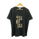 ≪15%OFFクーポン対象≫サンローランパリ SAINT LAURENT PARIS Tシャツ 半袖Tシャツ 衣料品 トップス コットン レディース ブラック系 JP53 2019 00176 【中古】(4)