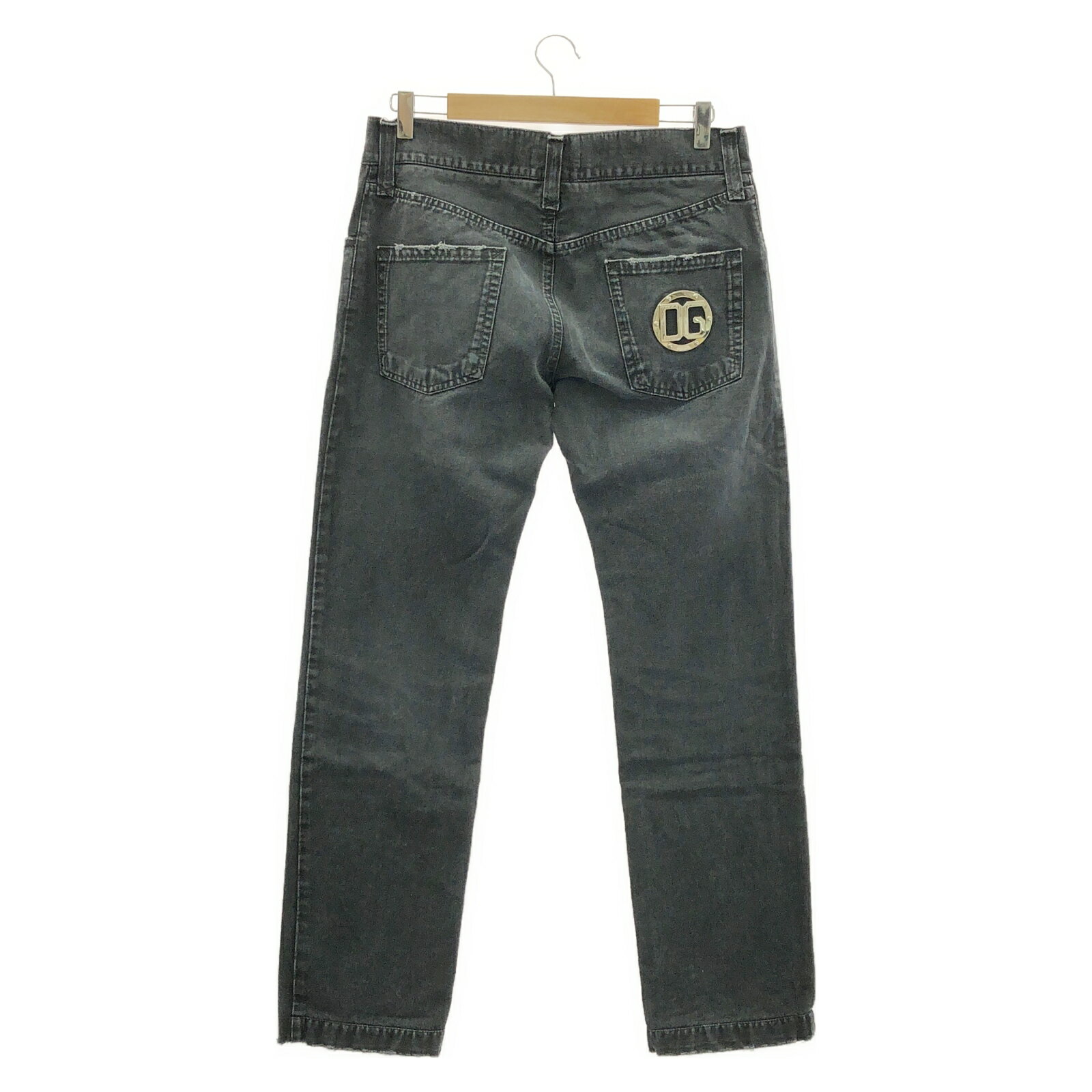 ドルチェアンドガッバーナ DOLCE & GABBANA パンツ デニム デニムパンツ 衣料品 ボトムス コットン メンズ ブラック系 【中古】