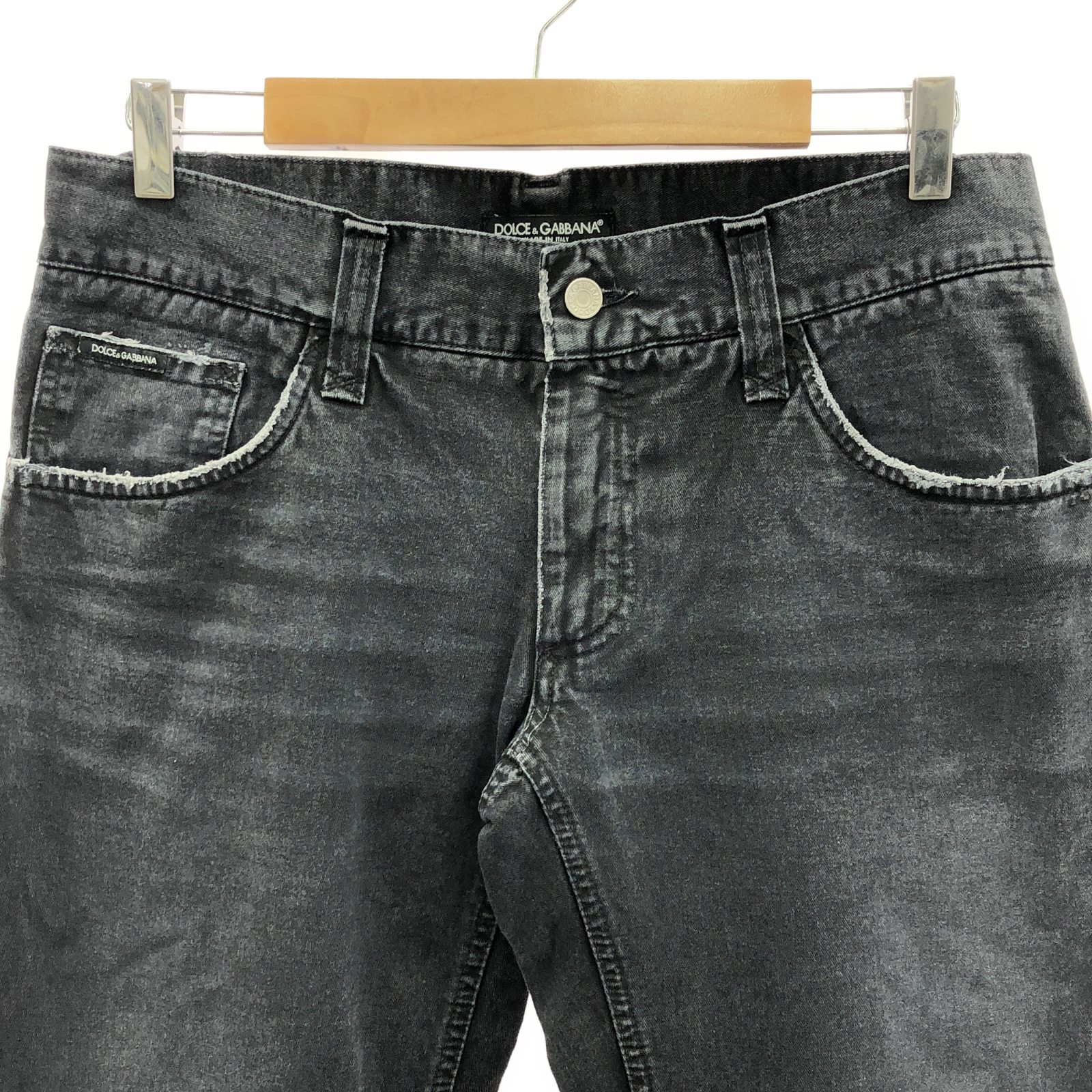 ドルチェアンドガッバーナ DOLCE & GABBANA パンツ デニム デニムパンツ 衣料品 ボトムス コットン メンズ ブラック系 【中古】