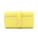 エルメス HERMES ベアン キーケース アクセサリー レザー ヴォーエプソン ヴォーエプソン レディース イエロー系 【中古】