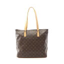 ≪5%OFFクーポン×P3倍≫ルイ・ヴィトン LOUIS VUITTON カバメゾ トートバッグ バッグ PVCコーティングキャンバス レザー モノグラム レディース ブラウン系 M51151 【中古】