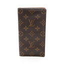 ルイ・ヴィトン LOUIS VUITTON ポルトカルトクレディ 円 モノグラム 二つ折り長財布 財布 PVCコーティングキャンバス レザー メンズ レディース ブラウン系 M60825 【中古】