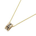 ブルガリ BVLGARI B-zero1 ビーゼロワン デザインレジェンド ネックレス セラミック ネックレス ジュエリー K18PG(ピンクゴールド) セラミ...