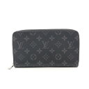ルイ・ヴィトン LOUIS VUITTON ジッピーオーガナイザーNM モノグラムエクリプス ラウンド長財布 財布 PVCコーティングキャンバス メンズ ブラック系 M82081 【中古】