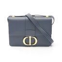≪5千円OFFクーポン対象≫ディオール Dior 30 MONTAIGNE モンテーニュ ショルダーバッグ バッグ レザー レディース ブルー系 【中古】