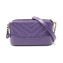 シャネル CHANEL ココマーク ショルダーバッグ バッグ レザー レディース パープル系 A94505 【中古】
