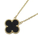 ヴァンクリーフ&アーペル Van Cleef & Arpels ヴィンテージアルハンブラ ネックレス オニキス ネックレス ジュエリー K18(イエローゴールド) オニキス レディース ブラック系 【中古】(4)