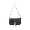 【全品5%OFFクーポン】クロムハーツ CHROME HEARTS ラージ ダガー クロスボール ショルダーバッグ バッグ レザー メンズ ブラック系 【中古】
